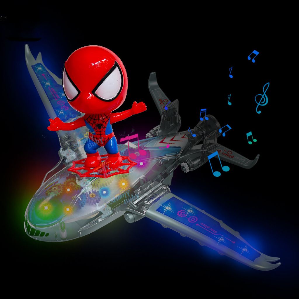 Spiderman Avengers Spiderman Hero Large LED Airplane Aeroplane