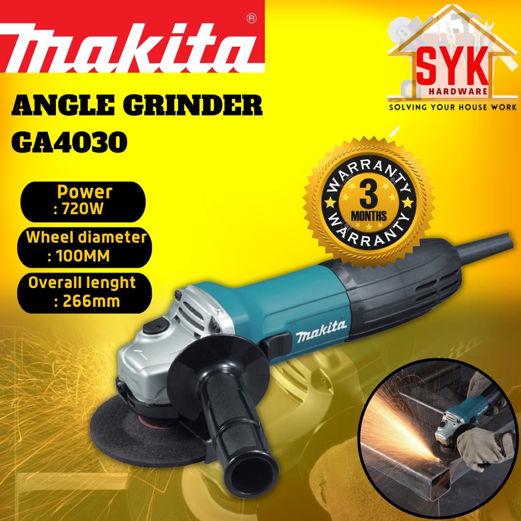 SYK Makita GA4030 Machine Angle Grinder Electric Grinder Mesin Elektrik