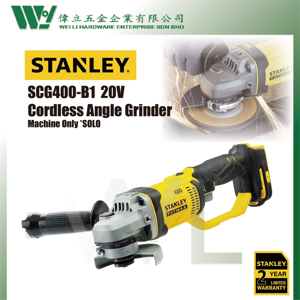 STANLEY SCG400B1 20V Cordless Angle Grinder / angle grinder stanley