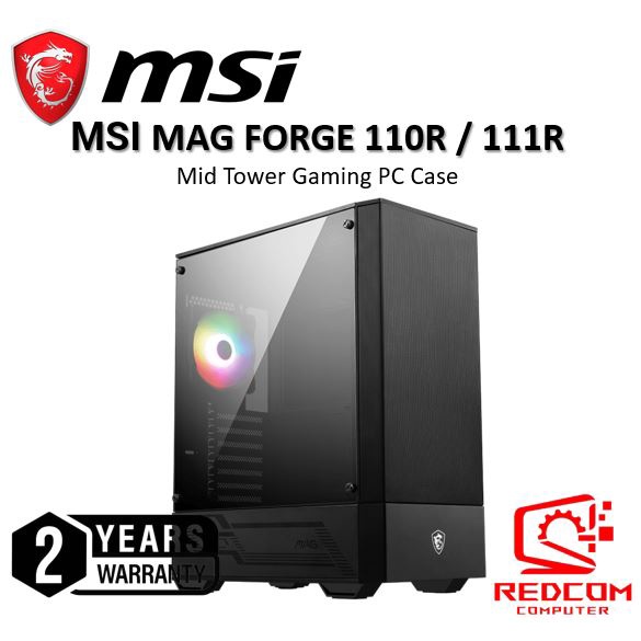 MSI MAG Forge 110R | 111R Mid Tower ATX Gaming Casing | Shopee Malaysia