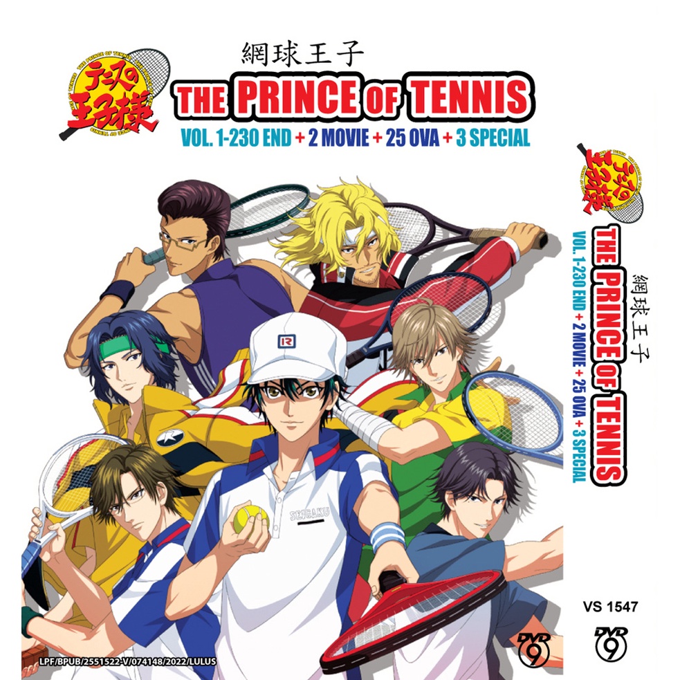 Anime Dvd The Prince Of Tennis 網球王子 Vol 1 230 End 2 Movie 25 Ova 3 Special Shopee Malaysia