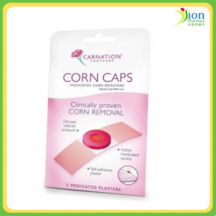 CARNATION CORN CAPS (MEDICATED PLASTER) RELIEVE AND REMOVE CORNS 5S