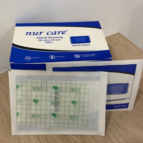 NUR CARE Island Dressing Waterproof 10CMX15CM / 1piece [KKM MDA