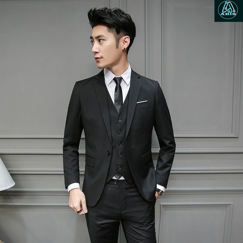 Men's Suit Wedding Groom Blazer with Pant Slim Fit 2 PieceSuit Set to