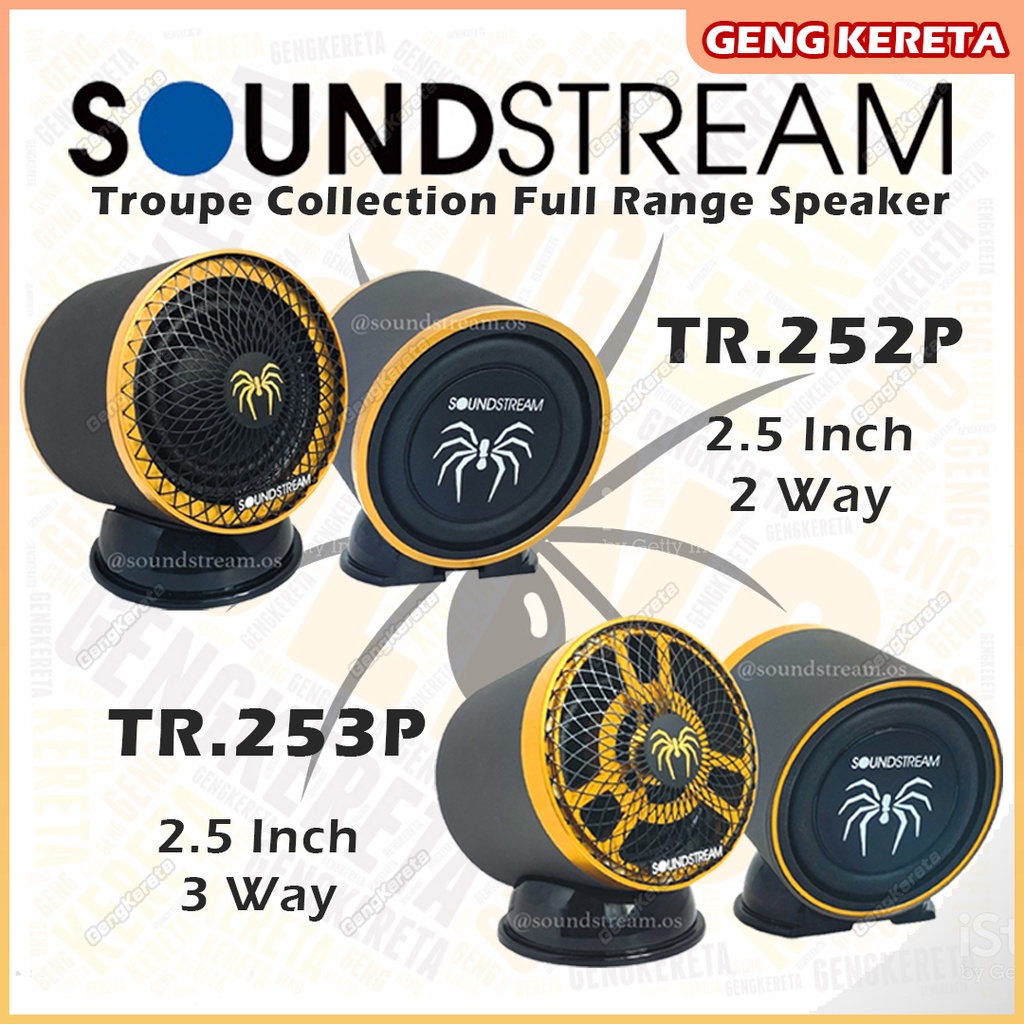 Soundstream Troupe Collection Full Range Speaker Kereta Kecil Dashboard