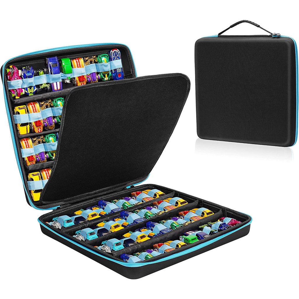 Toy Organizer Carrying Case Compatible with Hot Wheels Cars,Matchbox