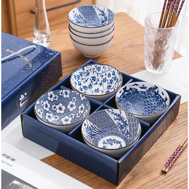 Creative Exquisite Souvenir Gift Set Japanese Style Tableware Ceramic Bowl Tableware 日式碗筷陶瓷餐具套装