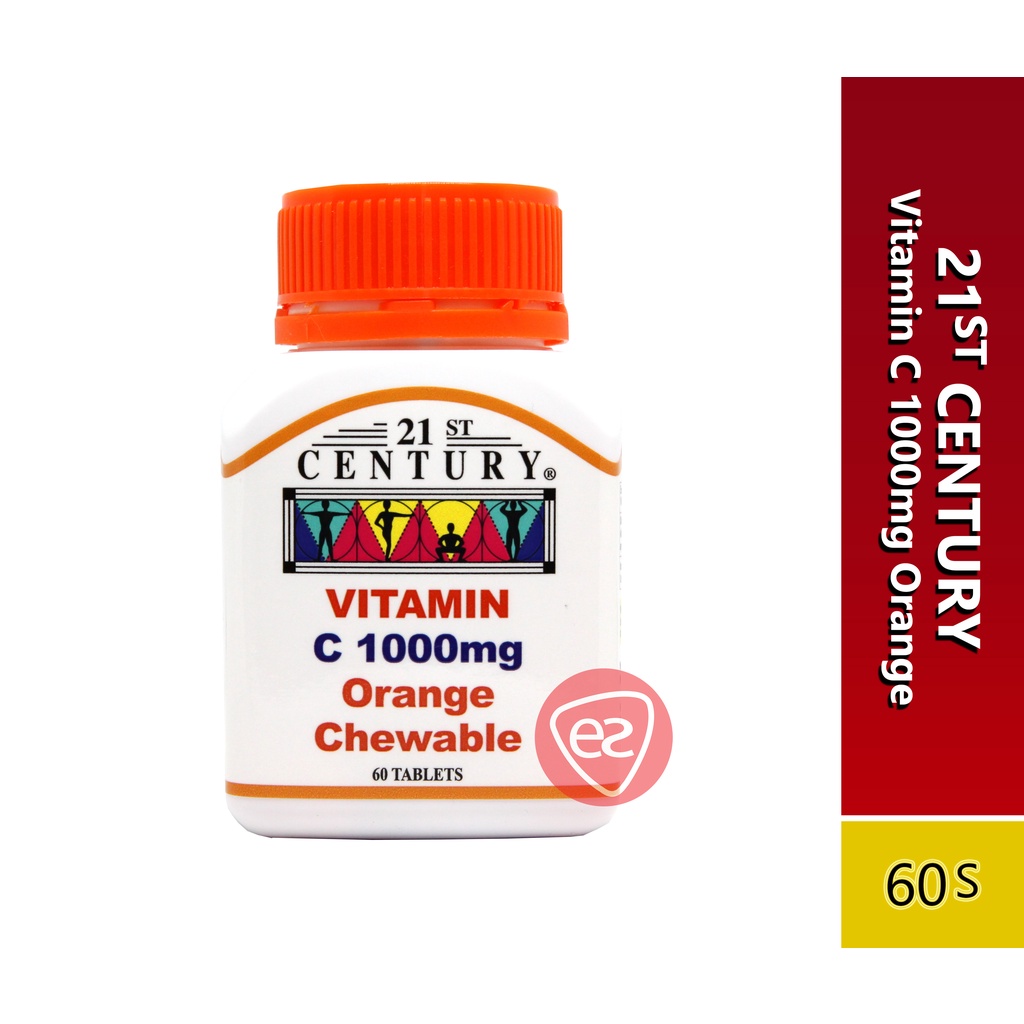 21ST CENTURY VITAMIN C 1000MG CHEWABLE TABLET ( 60S / 2X60S ) ORANGE