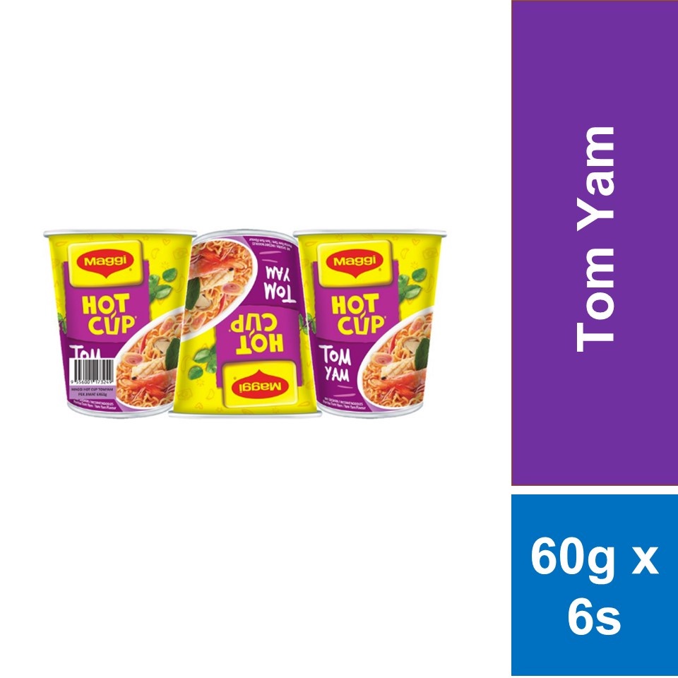 Maggi Hot Cup Tom Yam 60g X 6s Shopee Malaysia