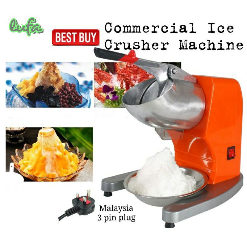 ELECTRIC ICE SHAVER ICE CRUSHER MACHINE ( DOUBLE BLADE) MESIN ABC