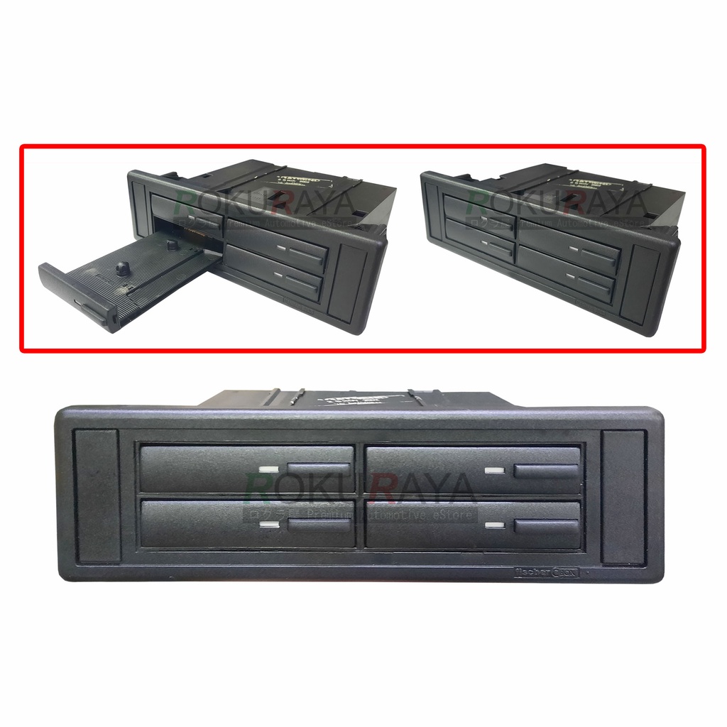 Cassette Tape Holder Car Universal Double Din Radio Pocket Storage