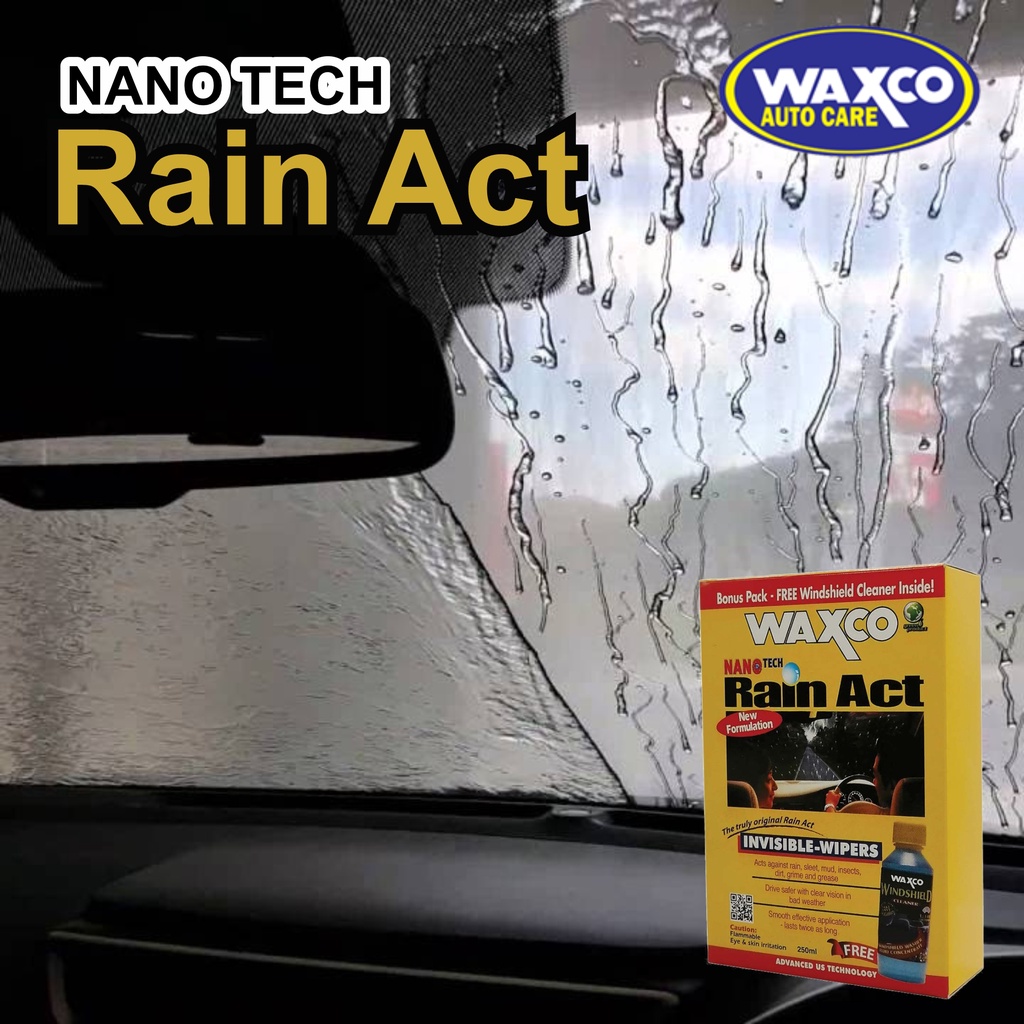 WAXCO Rain Act 250ml plus Windshield Cleaner 120ml Shopee Malaysia