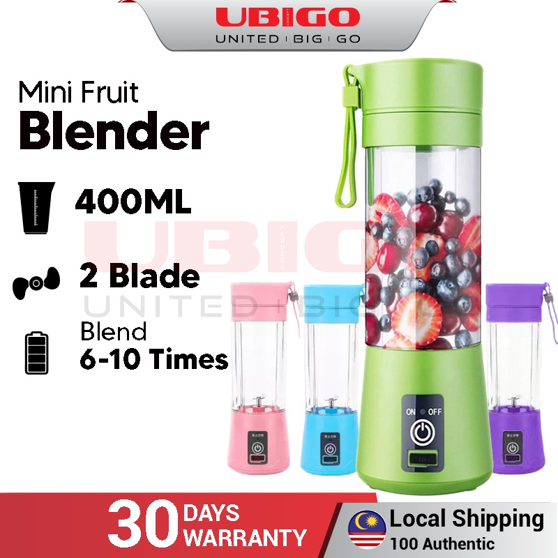 UBIGO Rechargeable Portable Mini Fruit Blender Fruit Juice Blander ...