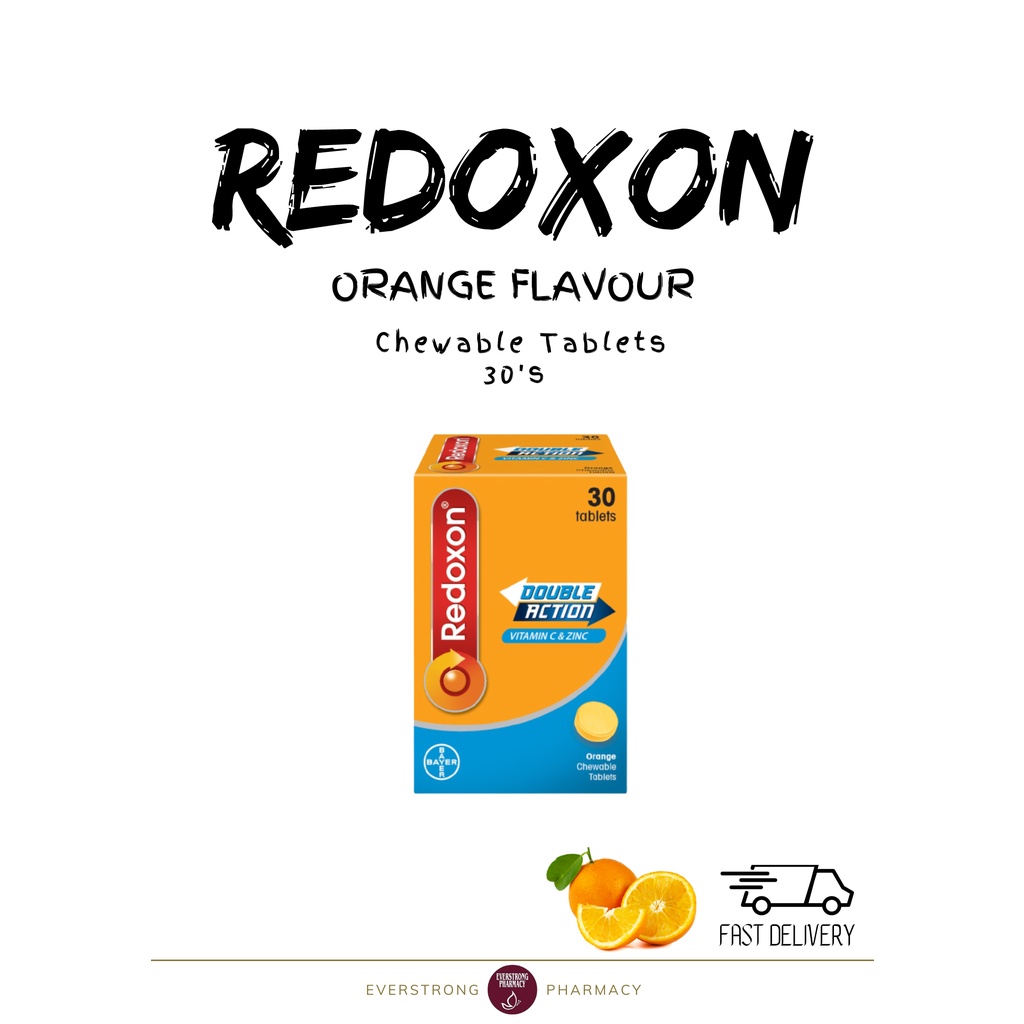 REDOXON Double Action Vitamin C & Zinc Chewable Tablets (ORANGE Flavour) Shopee Malaysia
