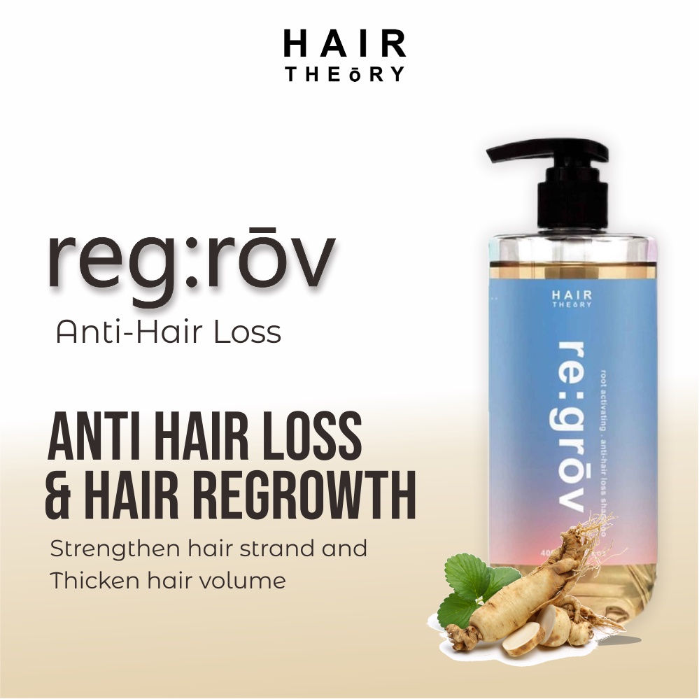HAIR THEORY] Anti Hair Loss Shampoo RE:GROV 400ml| Hair Growth DHT blocker  Shampoo Biotin Shampoo Hair Growth Tonic set | Shopee Malaysia