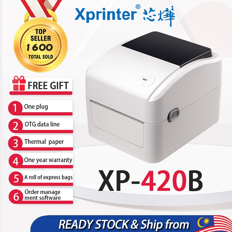 Xprinter Thermal printerA6 AWB Bluetooth OTG Printer Android 420B