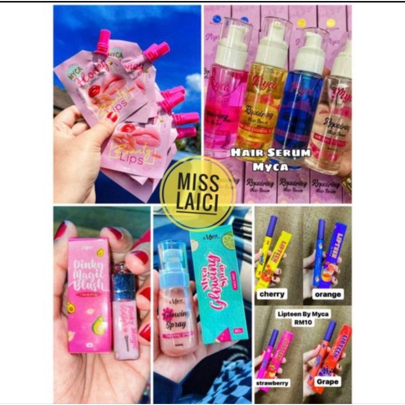 IT3M MYCA | HAIR SERUM | LIPTINT | MAGIC BLUSH | SPRAY GLOWING | Shopee ...