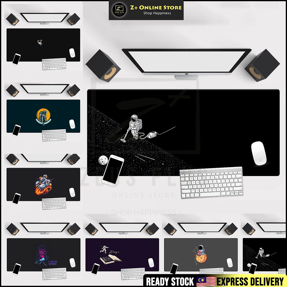 ZPLUS ASTRONAUT GALAXY Large Gaming Mouse Pad Anti Slip Desktop Laptop Table Mat Desk Cover