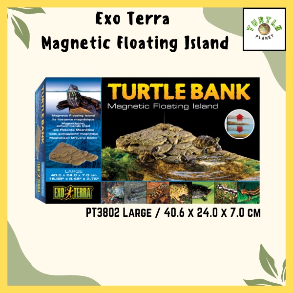 Exo Terra Magnetic Floating Island Turtle Aquarium Tank Turtle Magnetic ...