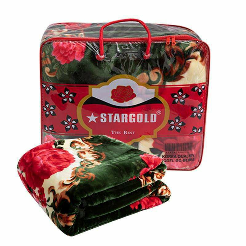 Selimut STARGOLD 8KG 2PL Size 220X240cm EMBOSSED RASCHEL SUPER SOFT
