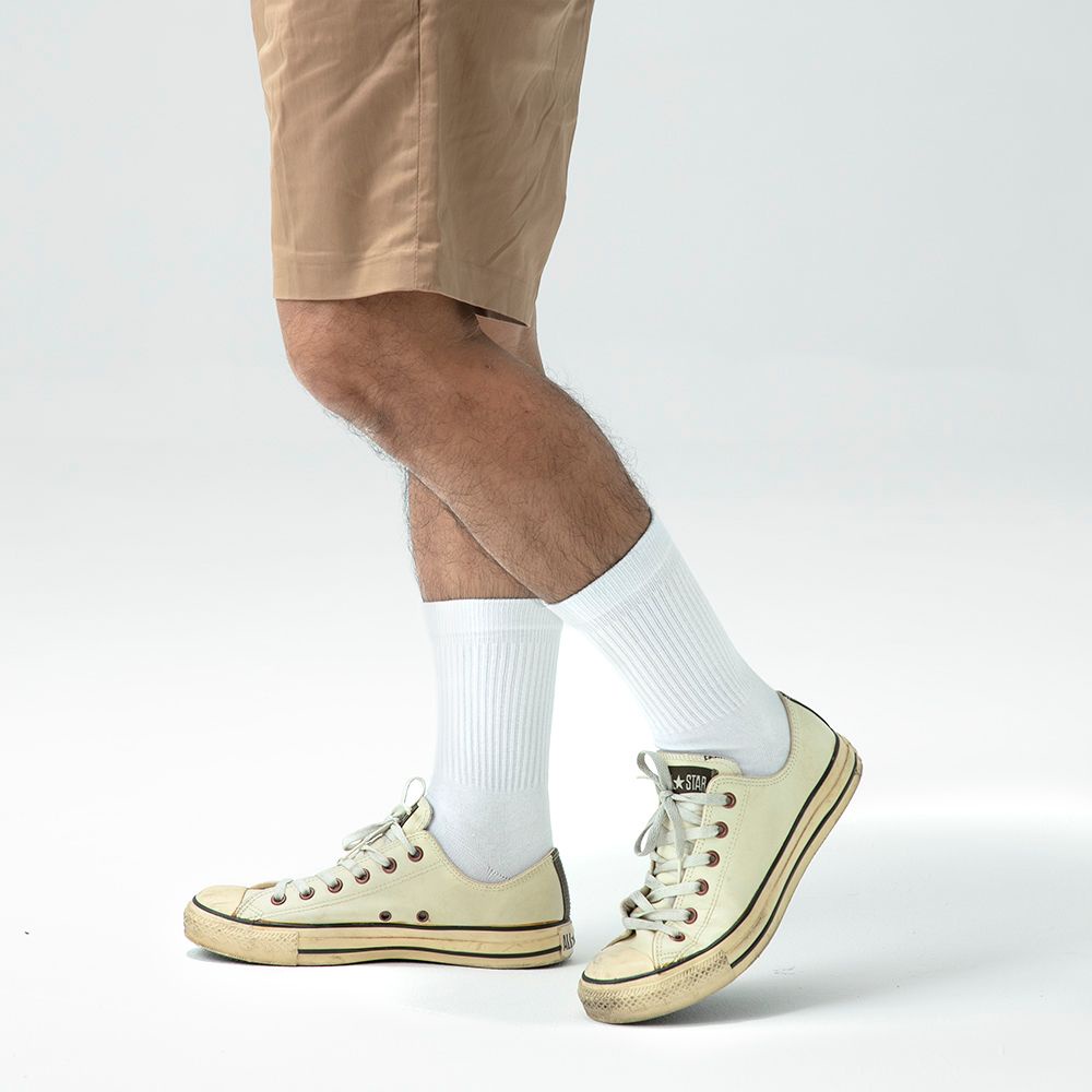 GOODPAIRSOCKS | Goodday | White | Crew Socks