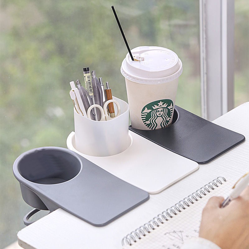 Coffee Drink Cups Holder Table Cup Shelf Desk Cup Holder Desktop Clip