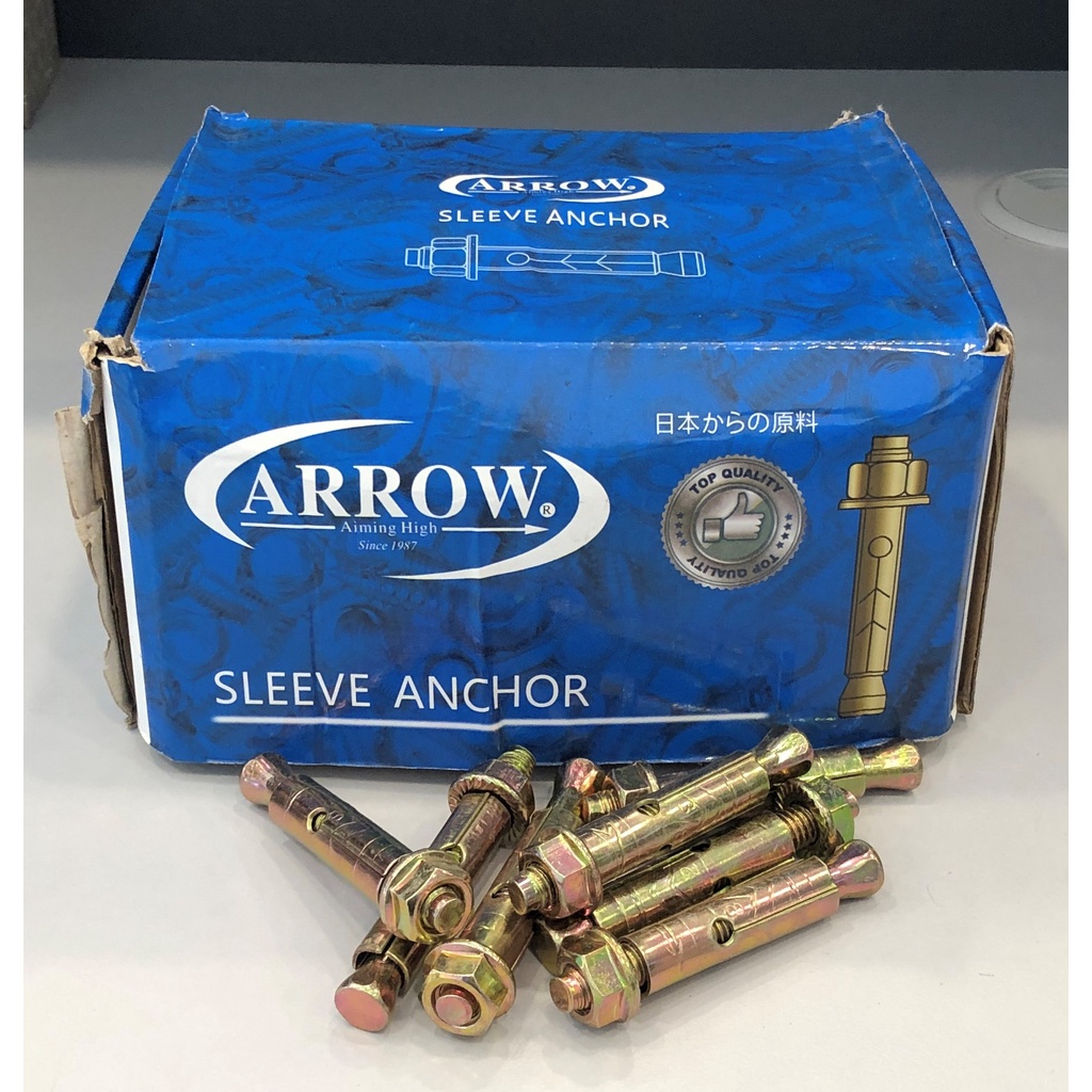 ARROW SLEEVE ANCHOR 3/8" METAL WALLPLUG Shopee Malaysia