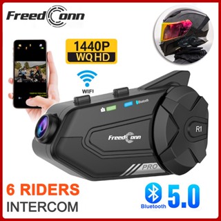 Freedconn R1 Pro # R1 Plus Bluetooth 5.0 Video 6 Riders WiFi 1000M ...