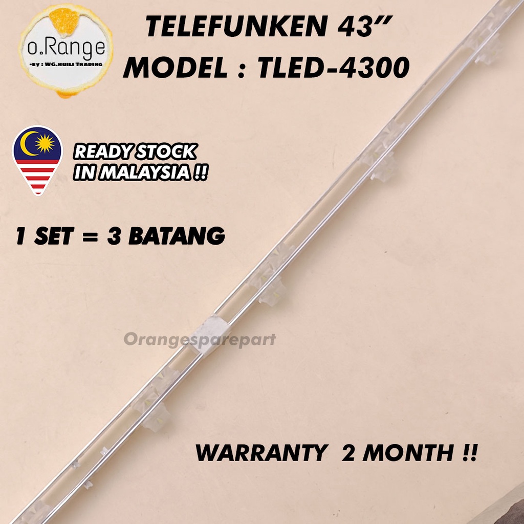 TLED-4300 TELEFUNKEN 43" LED TV BACKLIGHT(LAMPU TV) TELEFUNKEN 43 INCH LED TV BACKLIGHT TLED4300 4300