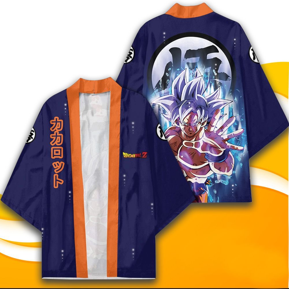 Anime Dragon Ball Gothic Cosplay Costume Merchandise Digital Printing Harajuku Kimono Tao Robe Halloween Party Cloak Cardigan