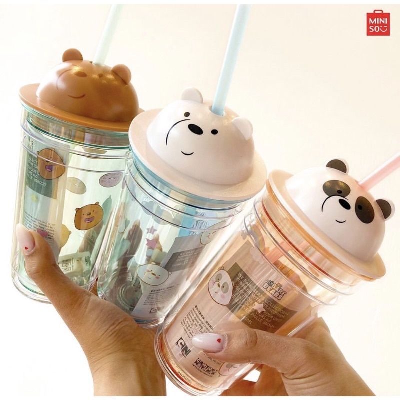 Miniso TUMBLER WE BARE BEARS MINISO Bottle Shopee Malaysia