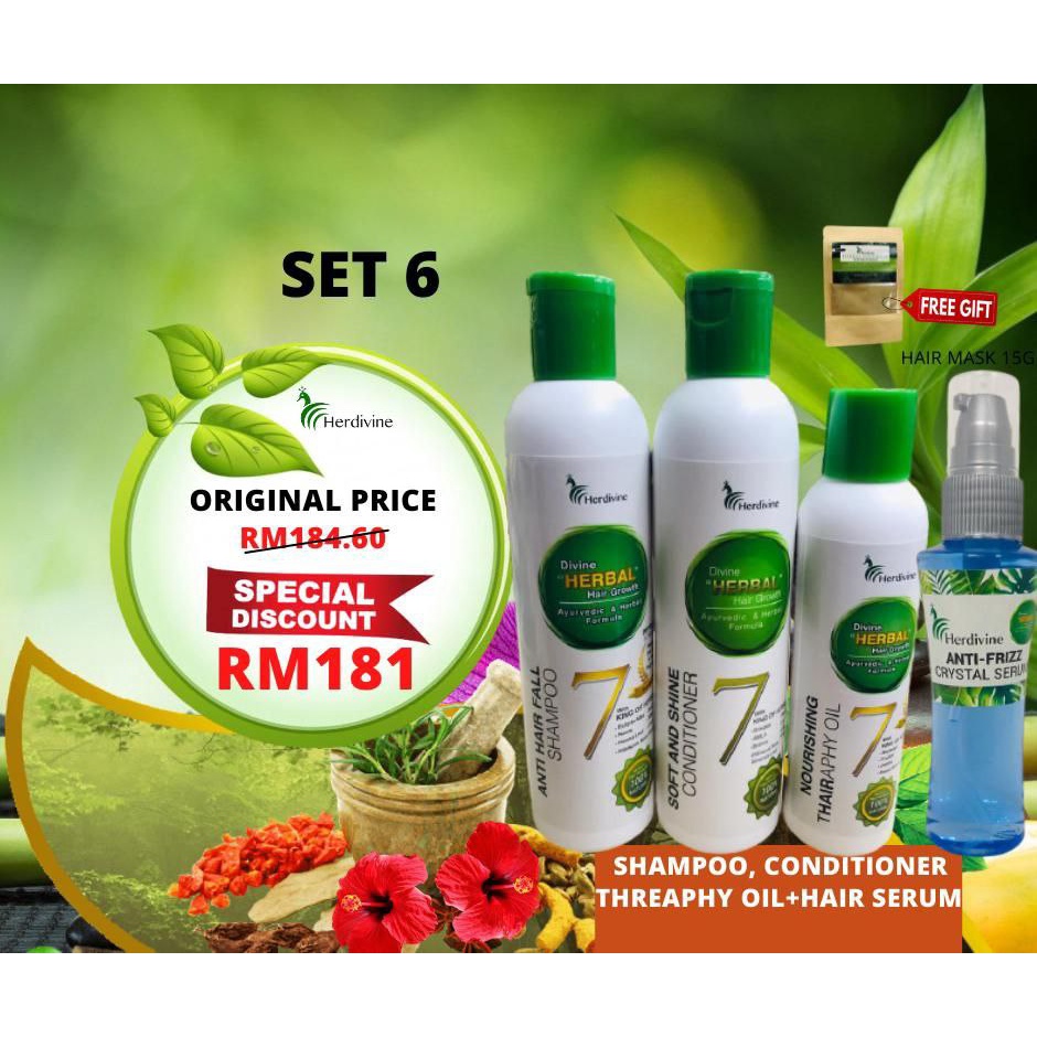 🔥HOTSELLING🔥[READYSTOCK] DIVINE HERBAL HAIR PROMOTION | Shopee Malaysia