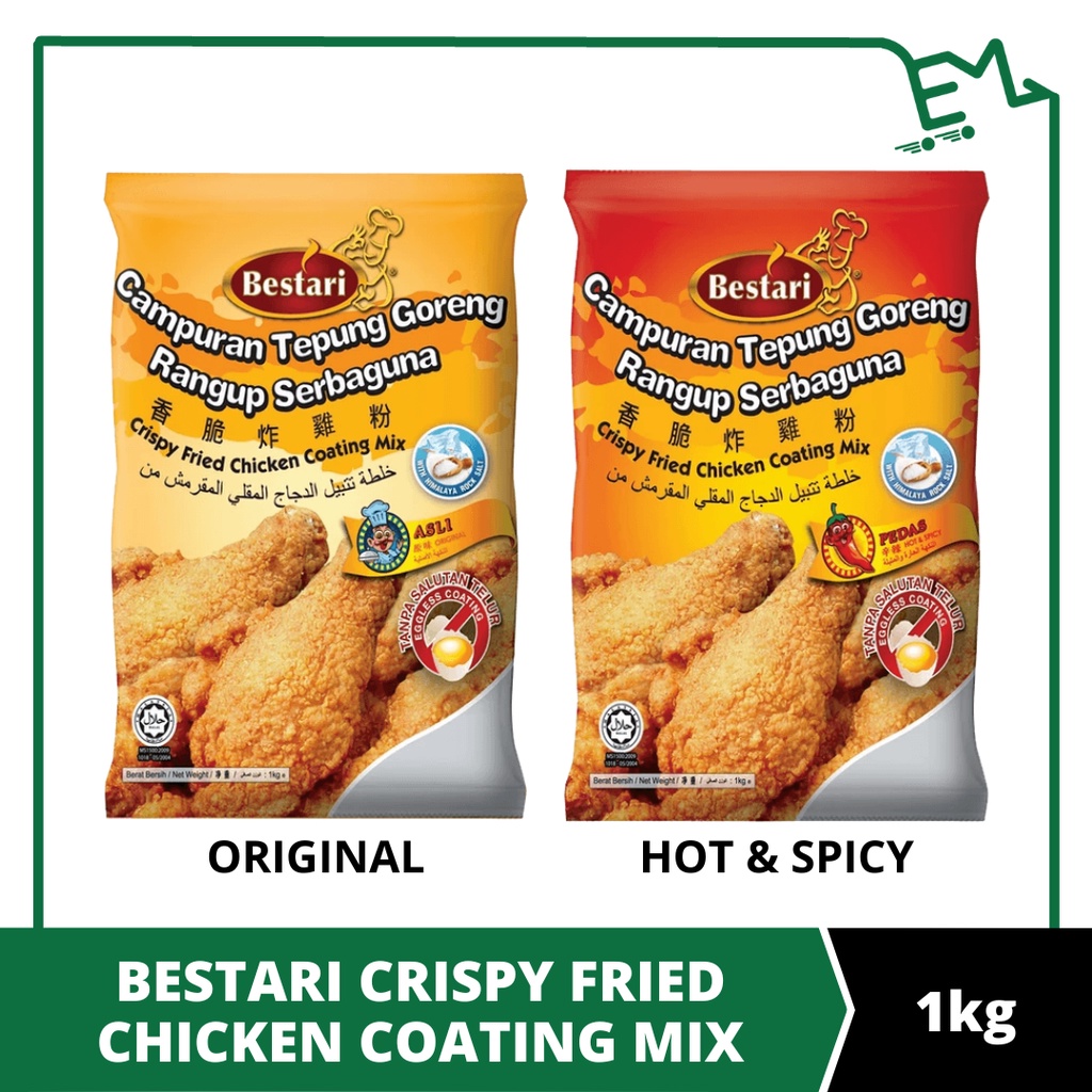 BESTARI Crispy Fried Chicken Coating Mix (Original/Hot&Spicy) 1kg