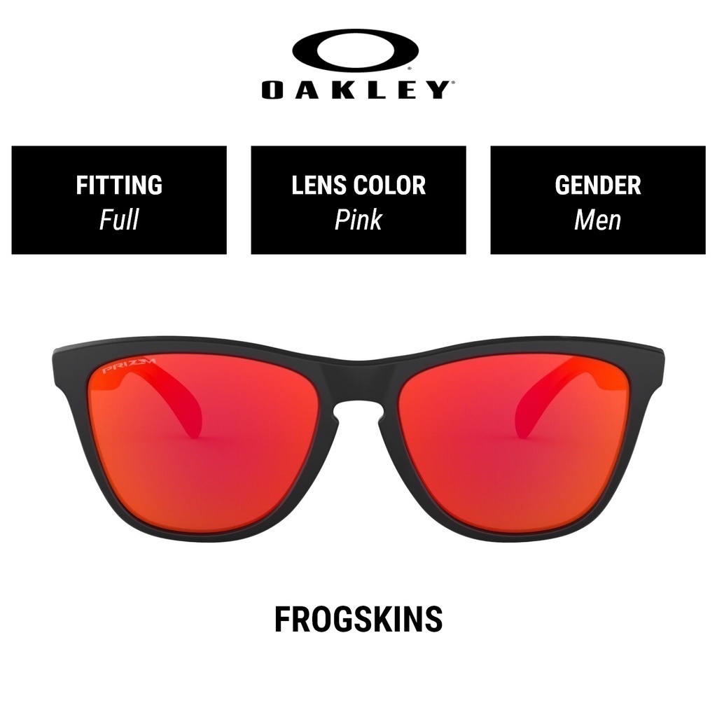 Oakley Frogskins Men Full Fitting Prizm Sunglasses (54 mm) OO9245 924563 |  Shopee Malaysia