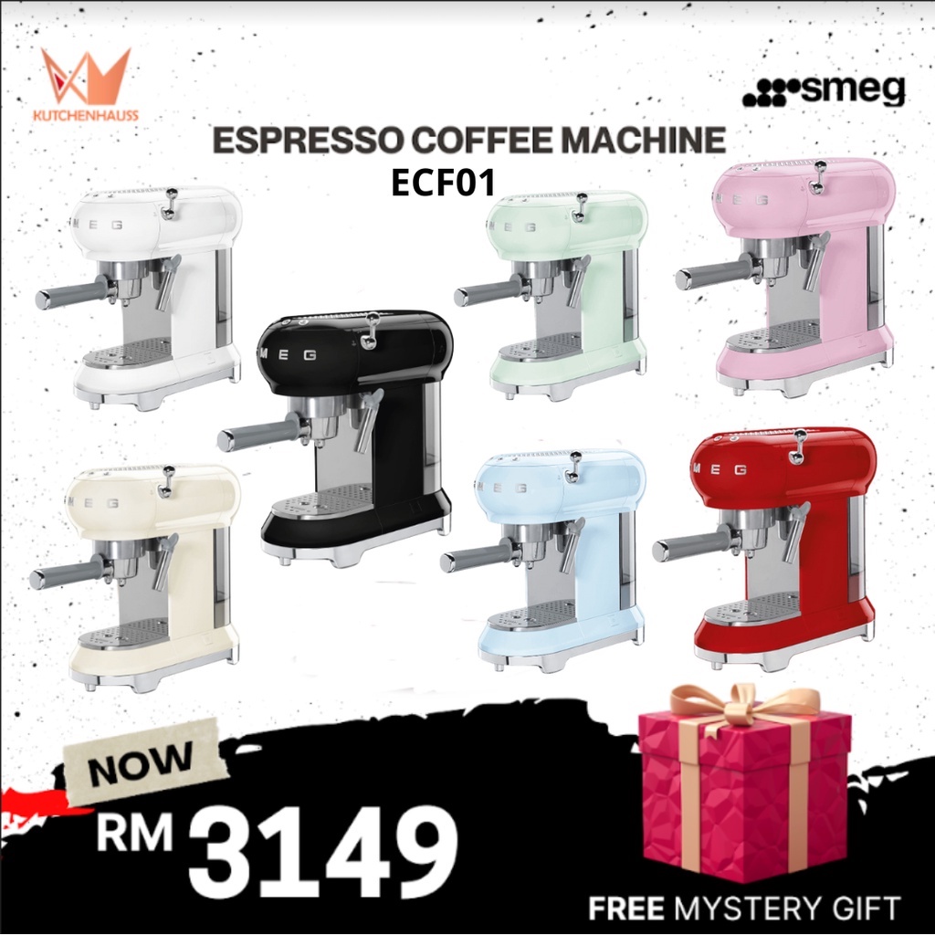 SMEG Espresso Coffee Machine ECF01 FOC Pot / SMEG Mesin Kopi Espresso