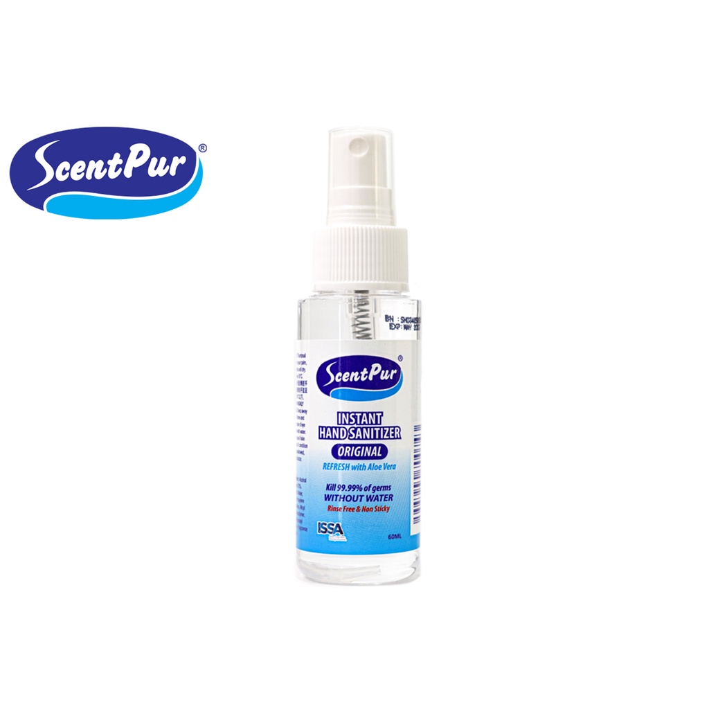 ScentPur Hand Sanitizer Spray Liquid 70 Alcohol Aloe Vera Scent (60ml) Shopee Malaysia