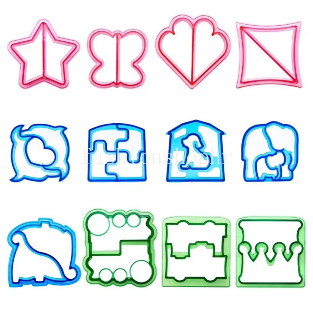 Ready Stock Sandwich Cutters Mould Food Toast Bread Mold Cute Baking Children Set Lunch Cutter Interesting Kitchen Accessories for Kids