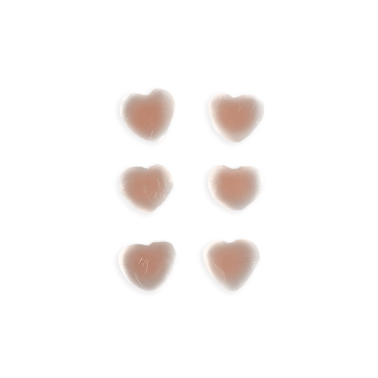 Ultimate Silicone Heart Reusable Stick On Nipple Pasties (3 Pack ...