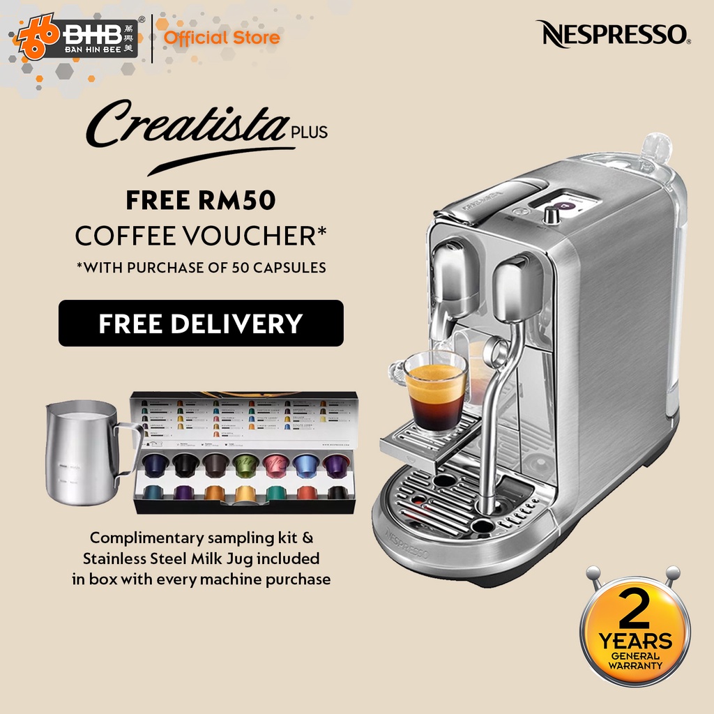 Nespresso J520MEMENE Creatista Plus Capsule Espresso Coffee Machine