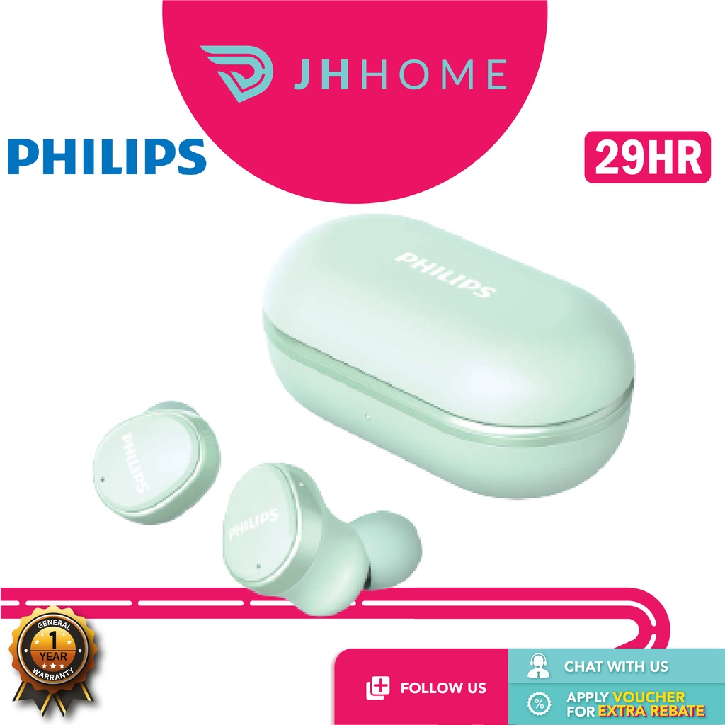Philips True Wireless Headphones TAT4556 IPX4 Water Protection Wireless