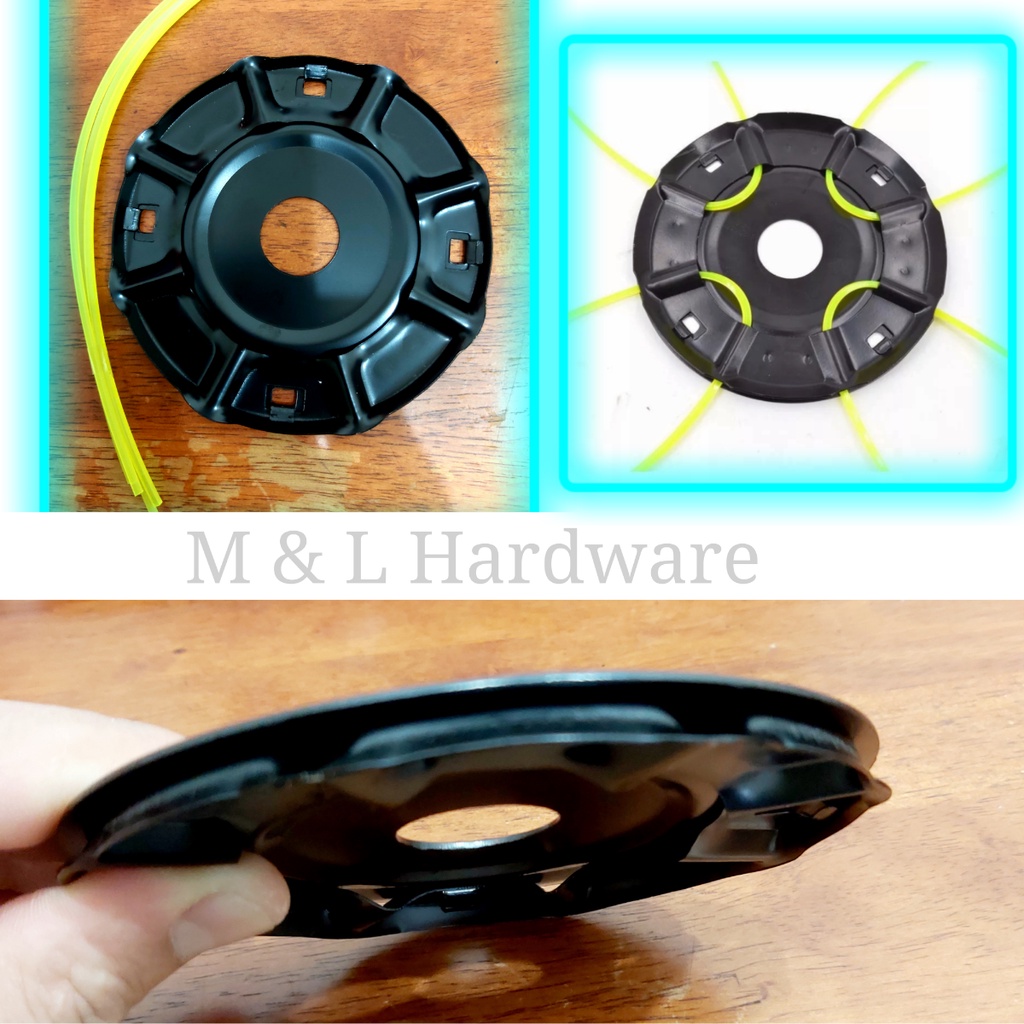 120mm Heavy Duty Grass Trimmer Head Metal, Grass Cutter Blade, Piring Mesin Potong Rumput, Plate Tali Rumput