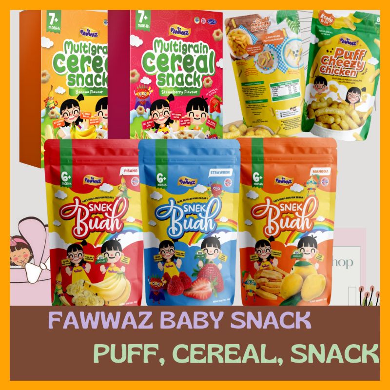 FAWWAZ BABY FOOD BABY SNACK BABY PUFF BABY CEREAL BABY FOOD 6 M