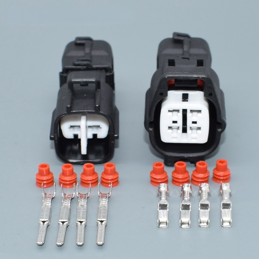 4 pin TS male female rear pedal oxygen sensor plug connector for Suzuki Toyota 6188-0472 6189-0685 DJ7045YA-2.2-11/21