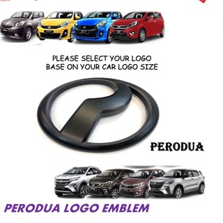 Perodua Logo/Lambang Emblem Matte Black / Logo Hitam MyviLagi Best/Alza ...