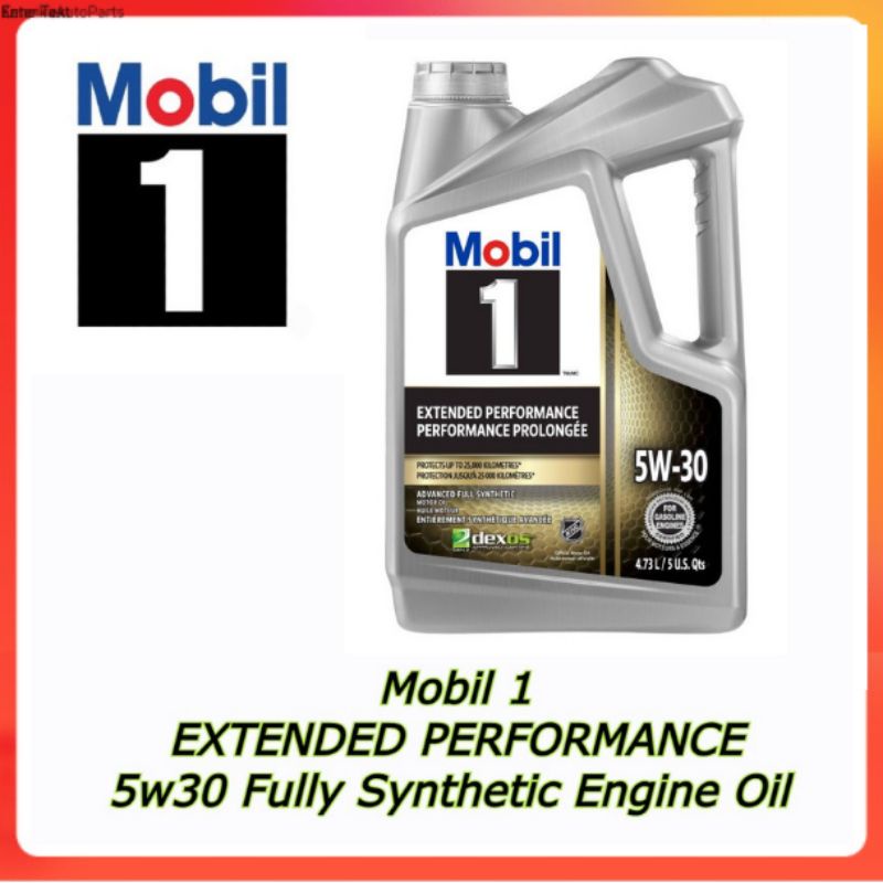 (MADE IN USA) Mobil1 Extended Performance 5W30 Advanced Fully Synthetic Engine Oil 4.73L