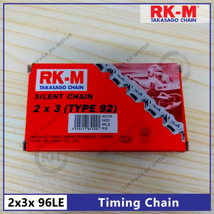100 Original RKM TIMING CHAIN LC135 FZ150 Y15ZR NMAX GT128 2x3x96LE