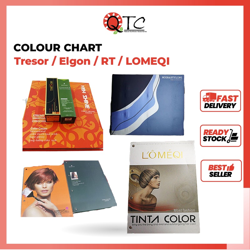 READY STOCK] TRESOR COLOR CHART (NEW)/ ELGON COLOUR CHART(NEW)/SECOND HAND  SCHWARZKOPF COLOR CHART Hair Colour | Shopee Malaysia