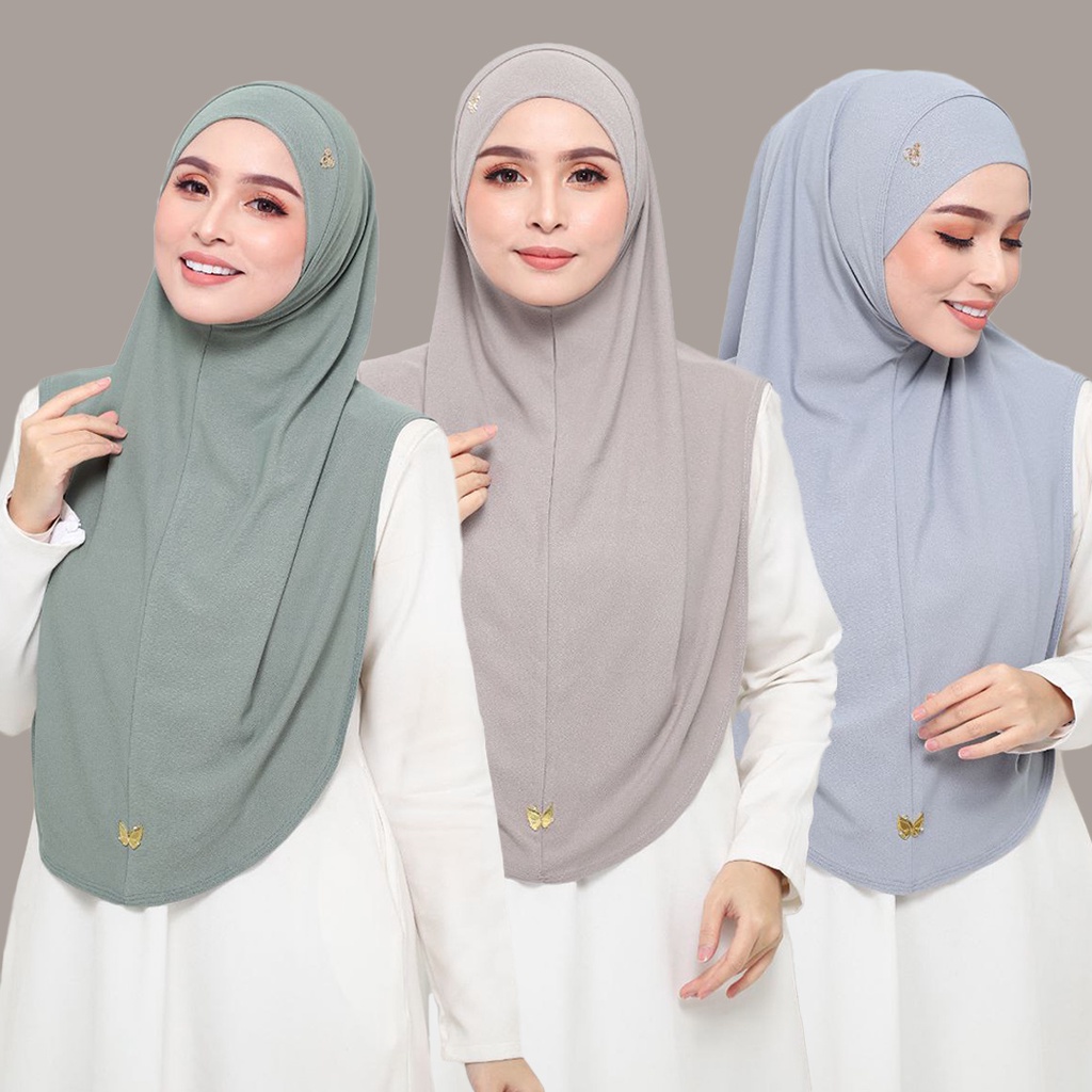 tudung shawl plain