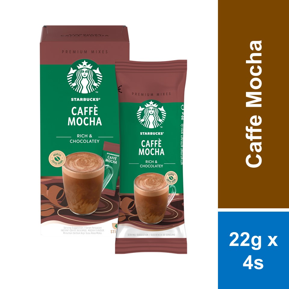 Starbucks Caffè Mocha Premium Coffee Mix 22g x 4s Shopee Malaysia