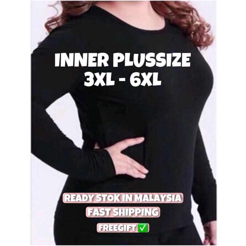 [READY STOCK] INNER PLUSSIZE 3XL - 6XL MATERIAL COTTON SEJUK